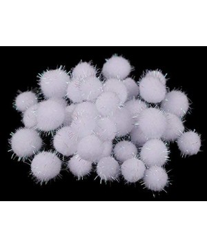 1box White Lurex Mini Fluffy Pom Pom Snowballs Mix of Sizes- Baby Decor- Poms- Clothing- Footwear Decor and Accessories- Habe...