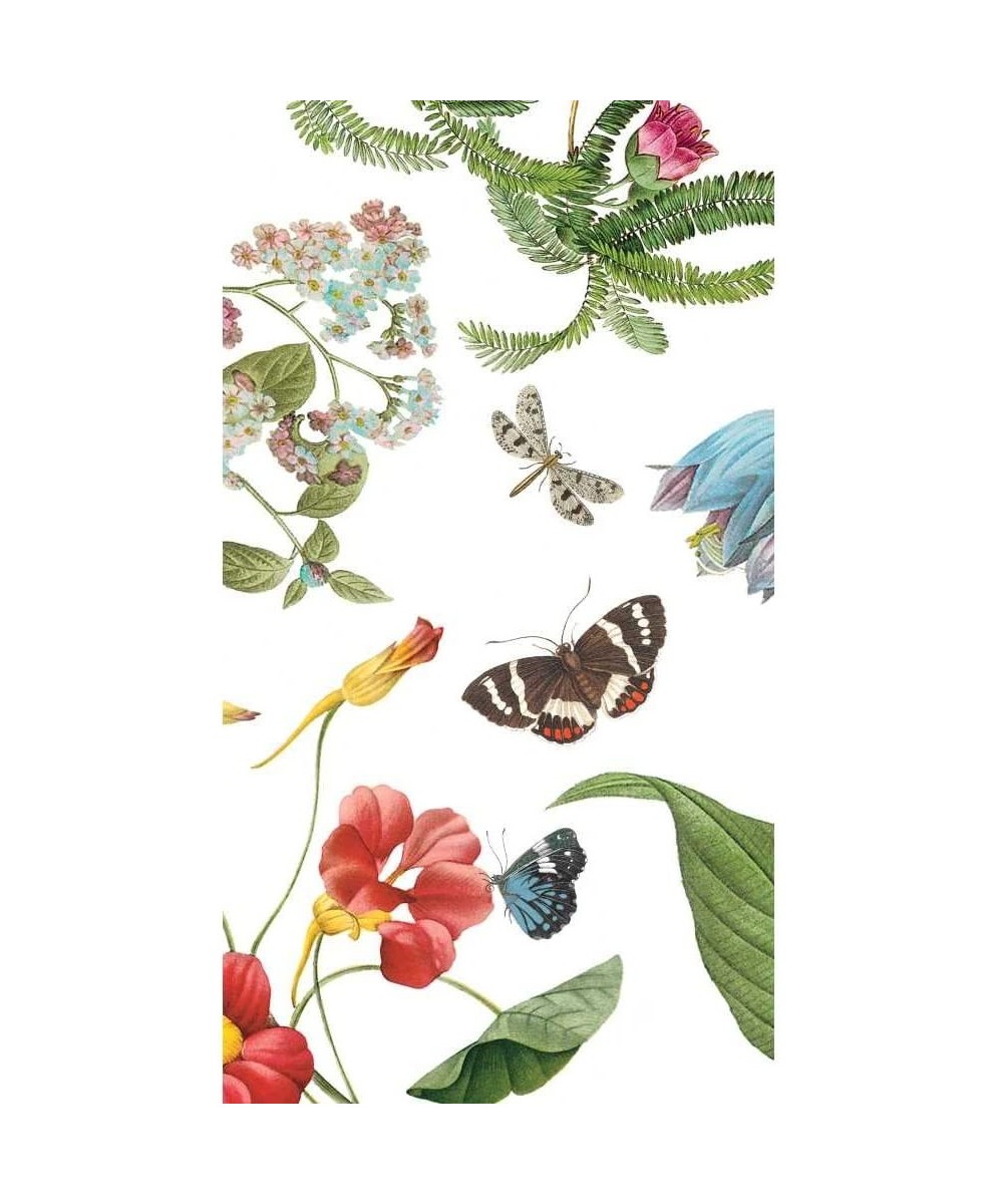 Guest Towel with Victoria Garden Design- 5 x 8"- Multi - Victoria Garden - C0182ZK9MCK $10.56 Tableware