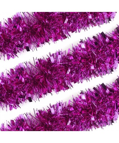 Purple Tinsel Garland for Christmas Tree Decorations Wedding Birthday Party Supplies 33 FEET - Purple - CD18T8WH449 $5.35 Gar...