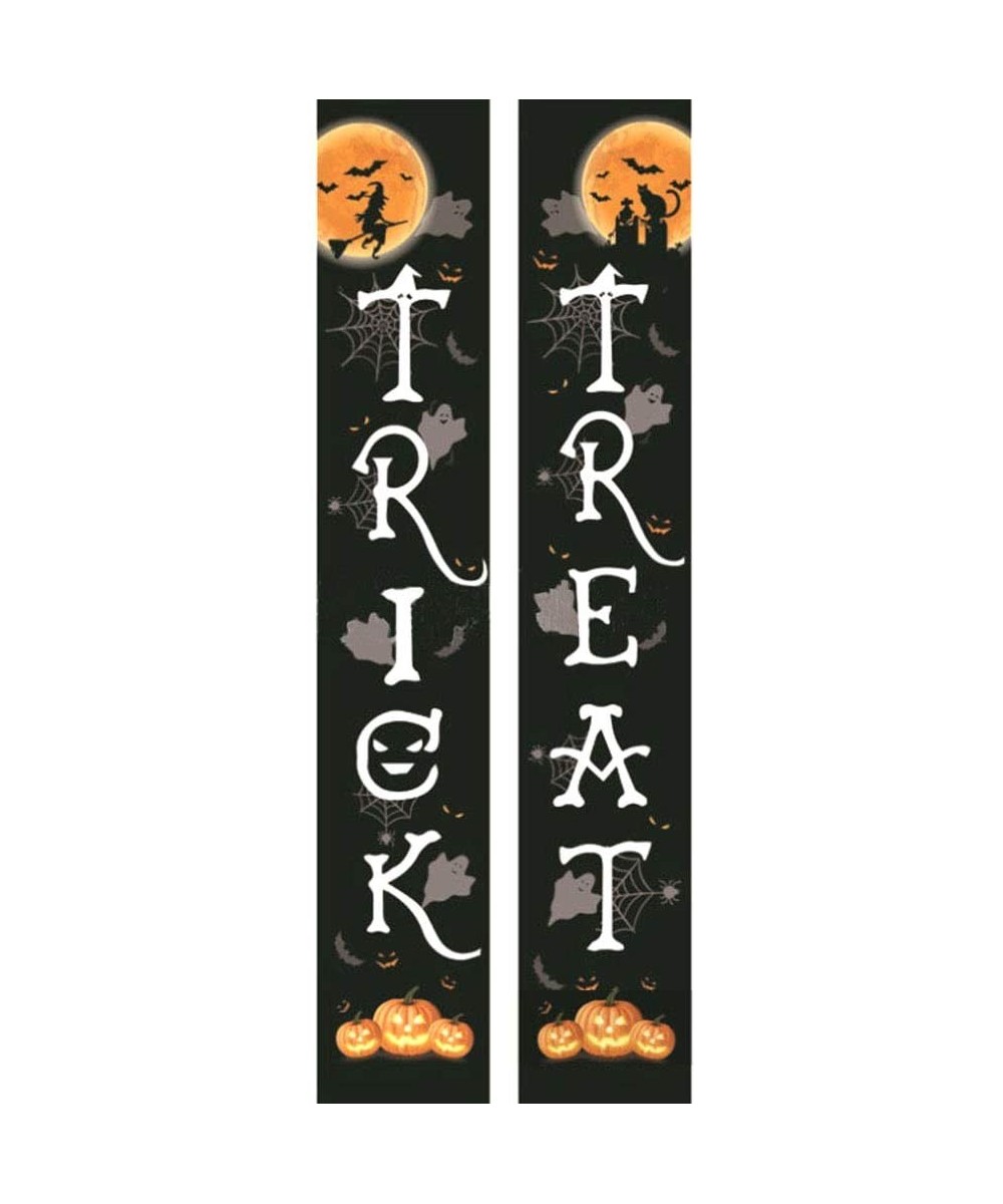 Happy Halloween Banner Party Outdoor Lawn Decoration-Halloween Decorations Outdoor Porch Sign Banner-Suitable for Courtyard-O...