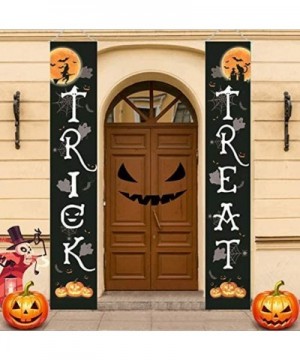 Happy Halloween Banner Party Outdoor Lawn Decoration-Halloween Decorations Outdoor Porch Sign Banner-Suitable for Courtyard-O...