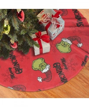 The Grinc-h Stole Christmas Tree Skirt Halloween Decorations Christmas Decorations. - Black4 - CC19KUSQRY3 $14.55 Tree Skirts