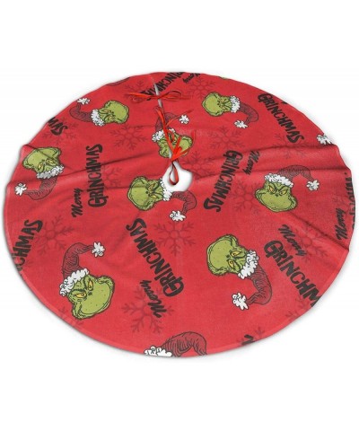 The Grinc-h Stole Christmas Tree Skirt Halloween Decorations Christmas Decorations. - Black4 - CC19KUSQRY3 $14.55 Tree Skirts