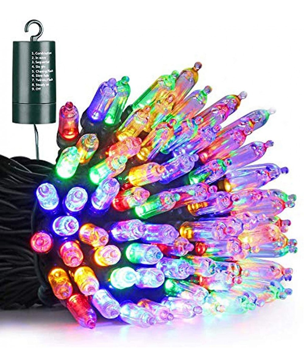 Battery Mini Christmas Lights- 33ft 100LED Battery Operated Mini Lights Waterproof with 8 Modes & Timer for Christmas Trees- ...