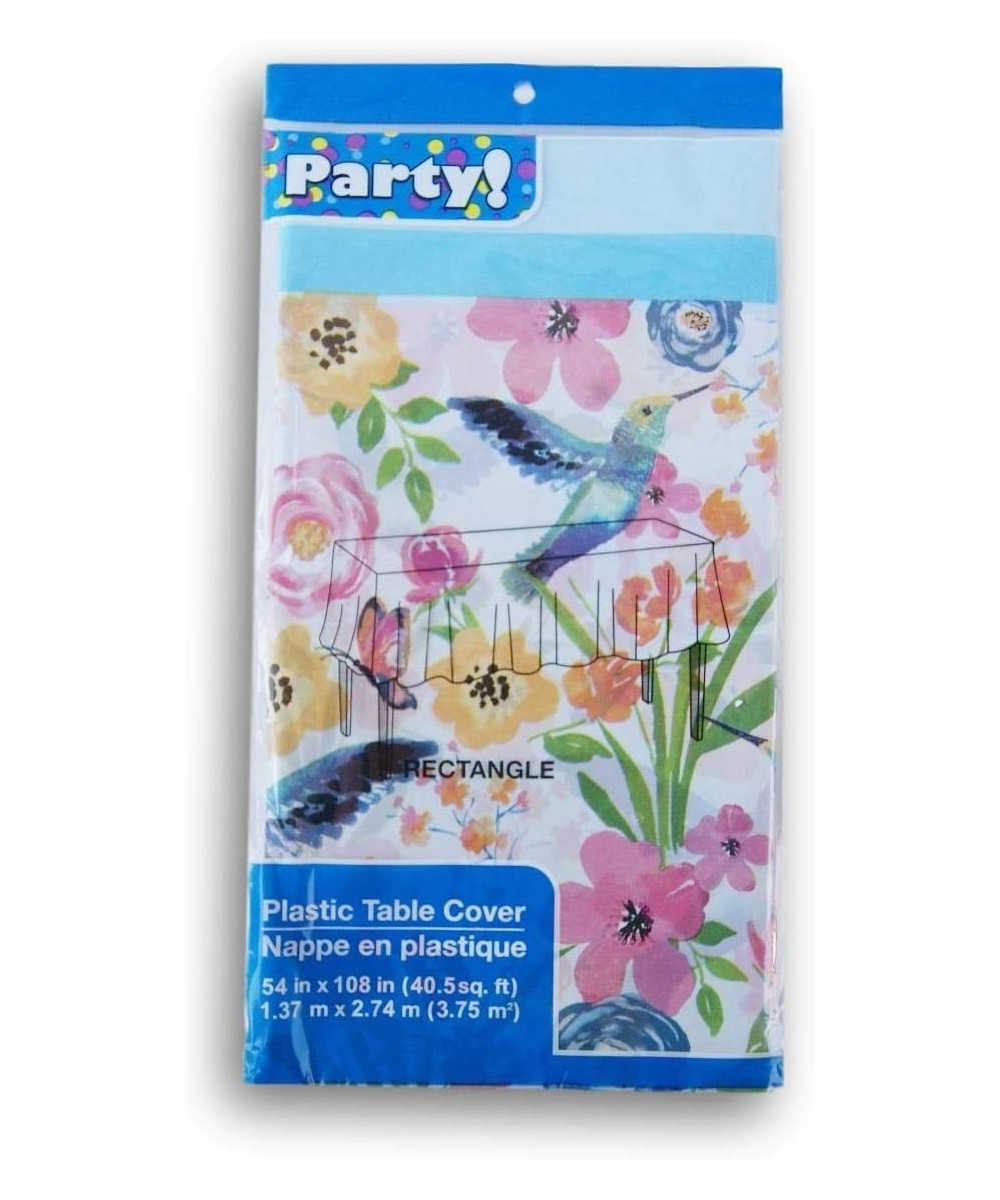 Party Classic Spring Hummingbirds and Flowers Party Table Cover - 54" x 108" - CS1969997LE $6.46 Tablecovers