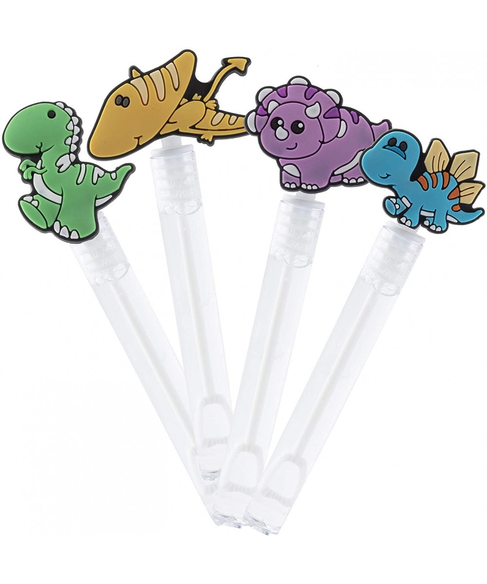 Dinosaur Bubbles Party Favors Supplies- Celebrations Birthday Girls Boys Gift Kids Clear Mini Bottle Wands Non Toxic Dino Fig...