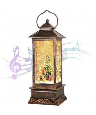 Christmas Decor Snow Globe Lantern-Glittering Crystal Operated inside the Water with Music-Used for Garden Decoration- house ...