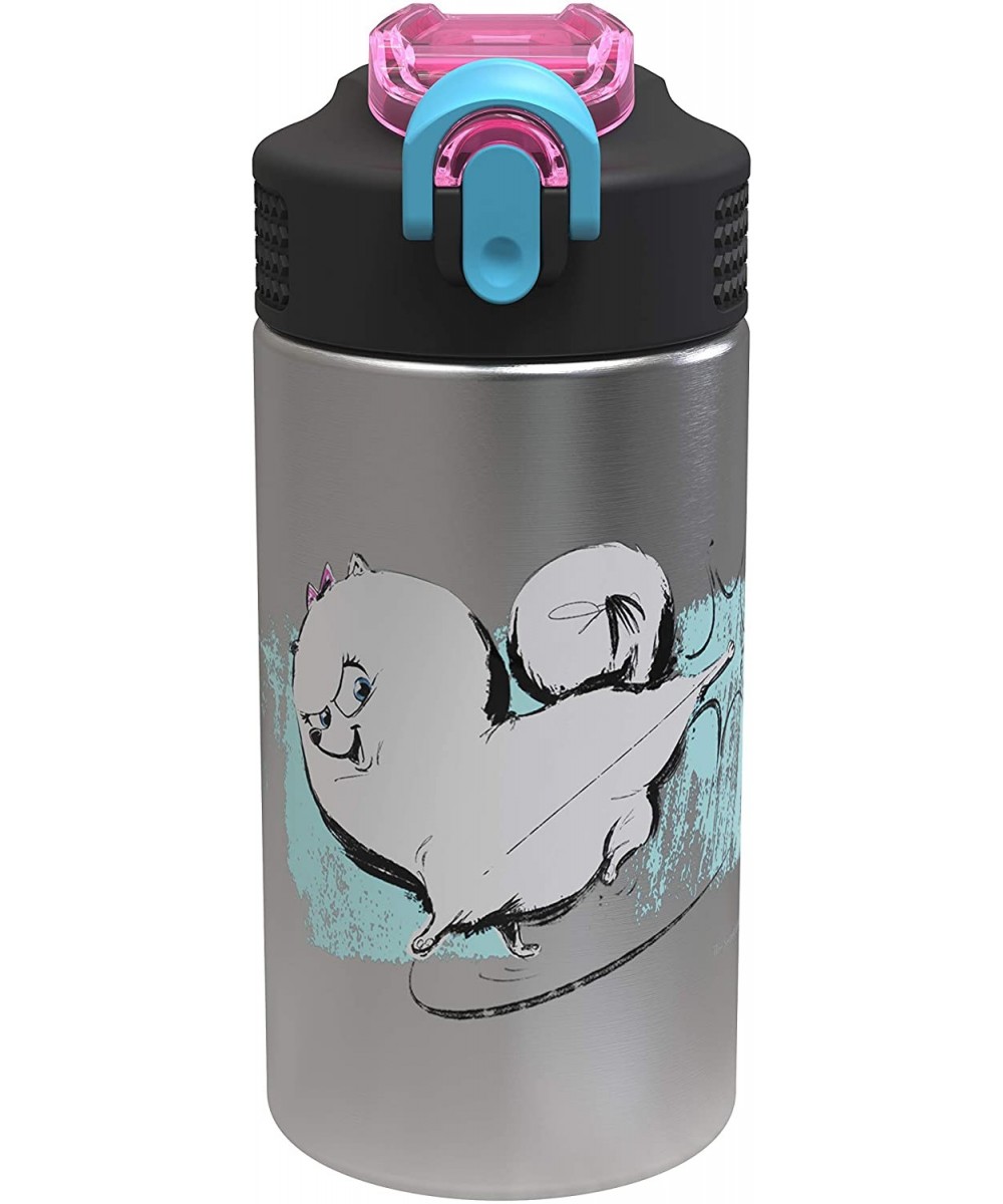 The Secret Life of Pets 2 - Stainless Steel Water Bottle with One Hand Operation Action Lid and Built-in Carrying Loop- Water...