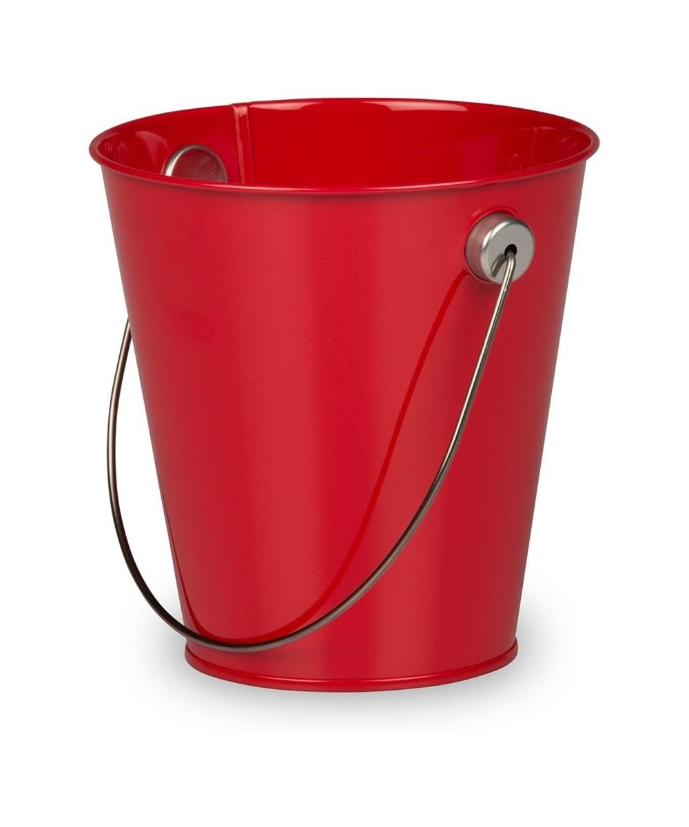 Colorful Metal Pails - Small - Red - 12 Party Favor Buckets/Pack - Red - C218EZIHMZI $23.60 Favors