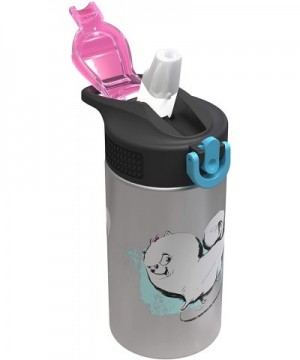 The Secret Life of Pets 2 - Stainless Steel Water Bottle with One Hand Operation Action Lid and Built-in Carrying Loop- Water...