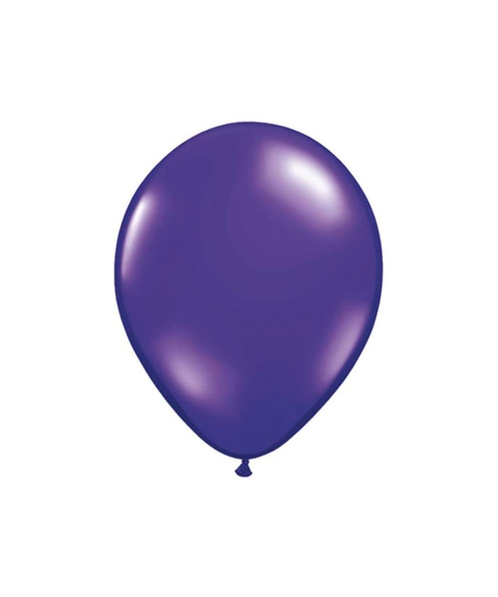 50 pcs 12" Metallic Latex Balloons for Wedding Birthday Christmas Party Decoration (Metallic Purple) - Metallic Purple - CU19...