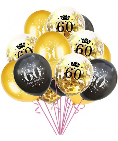 30pcs 12inch Latex Confetti Balloon 60 Year Old Happy Birthday Party Balloon Confetti Set Combination - 60 Combinations - CU1...