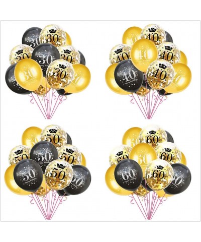 30pcs 12inch Latex Confetti Balloon 60 Year Old Happy Birthday Party Balloon Confetti Set Combination - 60 Combinations - CU1...