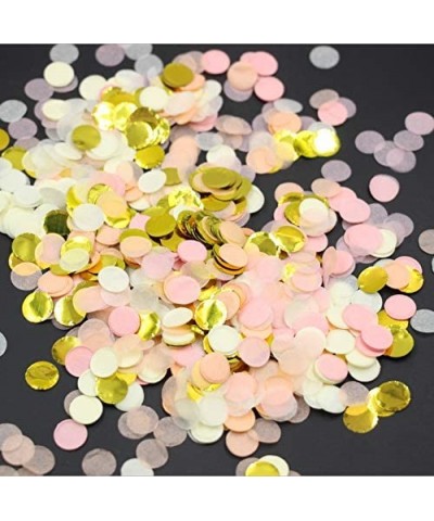 2/5 inch Small Confetti for Wedding Birthday Baby Shower Table Decoration Pack of 2 oz (Blush Peach) - Blush Peach - C7194IL2...