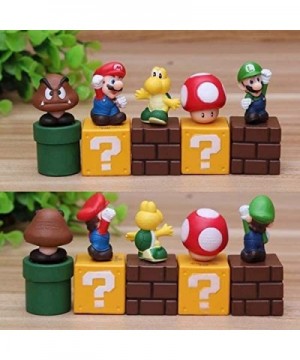 Super Mario Action Figures Toy 23 Pcs 1.42"~2.68" Mario、Luigi、Yoshi、Peach Princess、Daisy Princess etc. Perfect Super Mario Ca...