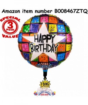 Happy Birthday Faces Singing Foil Balloon 28in.- Pkg/1 - CS115871C1D $7.93 Balloons