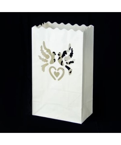 Luminary Candle Bags (Doves Design) - Fire Retardant Paper - Reusable - 5 Pack - CB1153YY169 $7.30 Luminarias