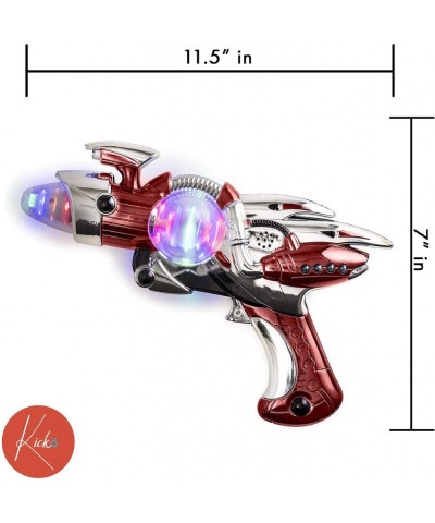 Light-Up Noise Blaster - Red Color - 11.5 Inches Long with Cool and Fun Super Spinning Space Style - for Novelty and Gag Toys...