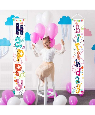 Happy Birthday Porch Sign-Colorful Yard Sing Birthday Decorations-Banner Party Supplies - CB19DUE0KRW $7.48 Banners