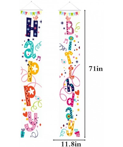 Happy Birthday Porch Sign-Colorful Yard Sing Birthday Decorations-Banner Party Supplies - CB19DUE0KRW $7.48 Banners