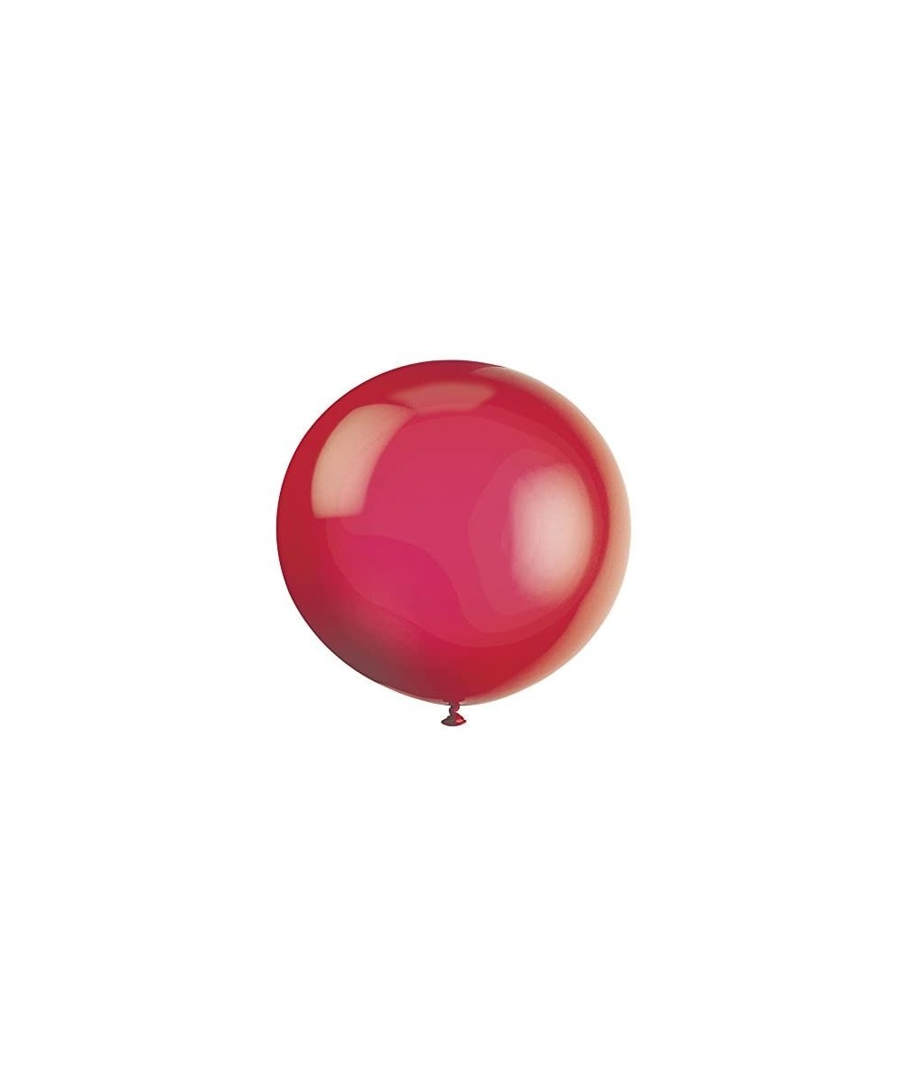 36" Giant Latex Scarlet Red Balloons- 6ct - Scarlet Red - C911L5X68SL $11.29 Balloons
