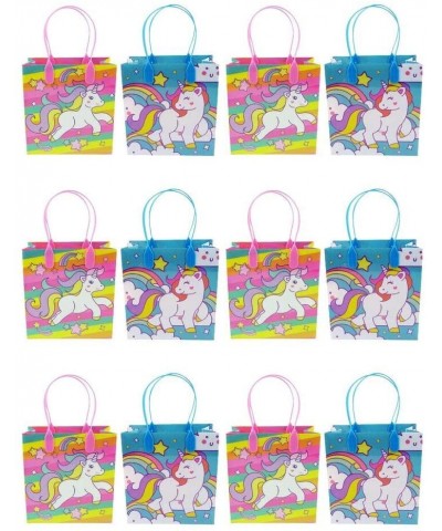 Unicorn Party Favor Bags Treat Bags with Handles- Unicorn Rainbow Pink Blue Candy Bags Goodie Bags for Birthday Party- Party ...