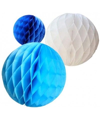 15Pcs 3 inch 6 inch 8 inch Paper Honeycomb Balls Party Pom Poms Paper Balls Partners Design Art Craft Hanging Pom-Pom Ball Pa...