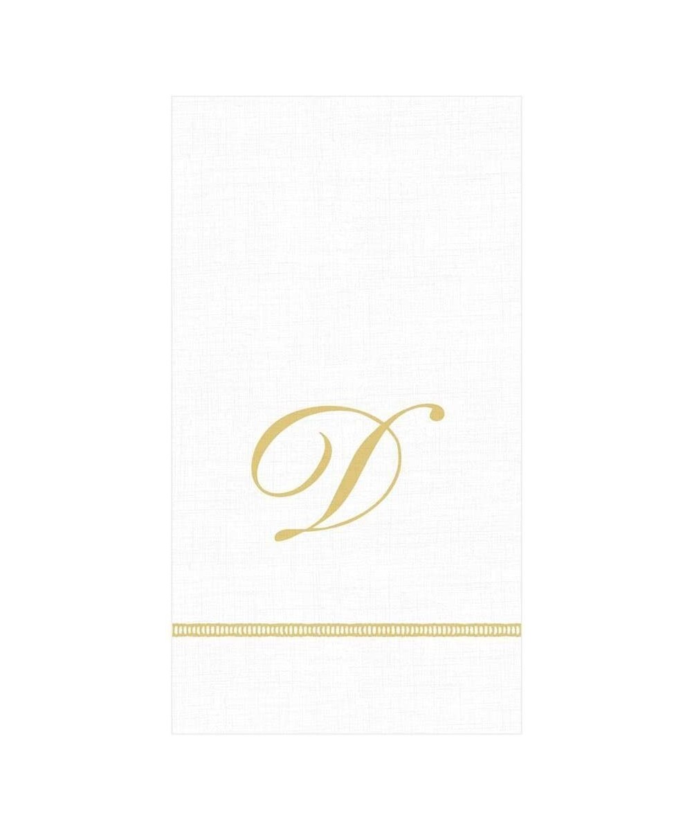 Hemstitch Script Single Initial Paper Guest Towel Napkins- Letter D- 20 Count - C2194Z7NHDT $6.78 Tableware