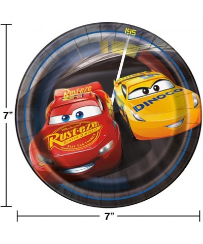 Cars 3 Birthday Party Pack - Includes 7" Paper Plates & Beverage Napkins Plus 24 Birthday Candles - Serves 16 - C918Q93I0QL $...