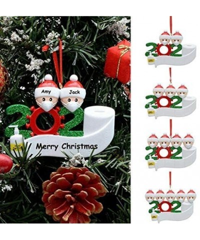2020 Christmas Personalized Name Survived Family Decorative Santa Claus Hanging Ornaments-Ideal Kids- Warm Decoration for New...