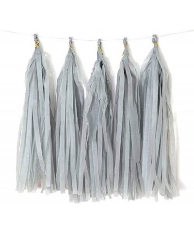 Gray Tissue Paper Tassel DIY Hanging Paper Decorations Party Garland Decor for Party Decorations Wedding-Festival-Baby Shower...