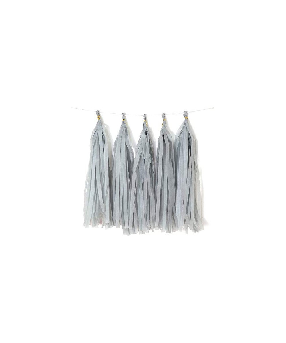 Gray Tissue Paper Tassel DIY Hanging Paper Decorations Party Garland Decor for Party Decorations Wedding-Festival-Baby Shower...