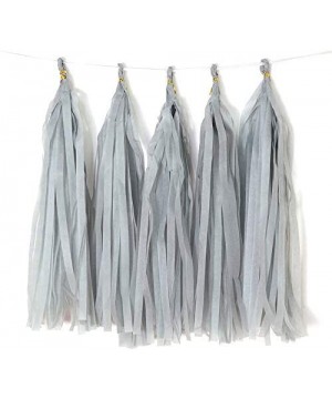 Gray Tissue Paper Tassel DIY Hanging Paper Decorations Party Garland Decor for Party Decorations Wedding-Festival-Baby Shower...