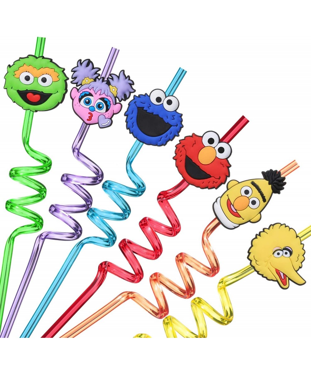 Sesame Street Party Supplies Drinking Straws 24 for Kids Birthday Party Favors with 2 Cleaning Brush (24+2) - C219EDESIYY $14...