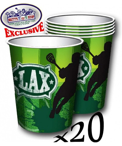 Deluxe Lacrosse (LAX) Theme Party Supplies Set for 20 People- Includes 20 Large Plates- 20 Small Plates- 20 Napkins- 20 Cups ...