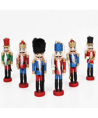 6Pcs Sparkle Christmas Nutcrackers Ornaments- Nutcrackers Figures for Christmas Tree Ornaments Birthday Gift Home Party Xmas ...