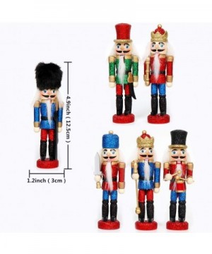 6Pcs Sparkle Christmas Nutcrackers Ornaments- Nutcrackers Figures for Christmas Tree Ornaments Birthday Gift Home Party Xmas ...