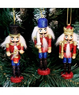 6Pcs Sparkle Christmas Nutcrackers Ornaments- Nutcrackers Figures for Christmas Tree Ornaments Birthday Gift Home Party Xmas ...