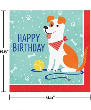 Puppy Dog Party Pups Birthday Party Supplies - Dog Themed Birthdays - Dog Shaped Dinner Plates- Dessert Plates- Napkins- Cups...