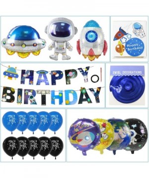 Birthday Party Decorations for Kids- Outer Space Themed Party Sets Astronaut Spaceship Rocket and 4D Space FoilBalloons- Uniq...