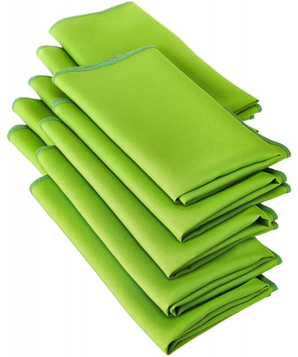 10-Pack Polyester Poplin Napkins- 18 by 18-Inch- Lime - Lime - C311F7PDSBN $15.18 Tableware