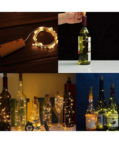 Wine Bottle Lights with Cork 20 Pack 20LED-Battery Operated The Fairy Mini Copper Wire Cork Light is 6.5 Feet Used for DIY- P...