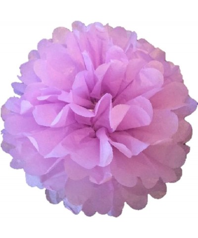 Pack of 10 Tissue Paper Flower Ball Pom pom Party Decoration Indoor Outdoor 6" 8" 10" 12" 14" (Lilac- 6") - Lilac - CT18DODD8...