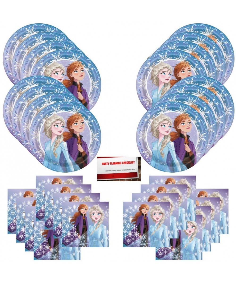 Disney Frozen Elsa Anna Birthday Party Supplies Bundle Pack for 16 Guests (Plus Party Planning Checklist by Mikes Super Store...