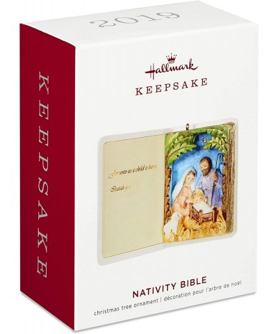 Christmas 2019 Year Dated Nativity Bible Religious Ornament - CU18OEILE54 $12.35 Ornaments