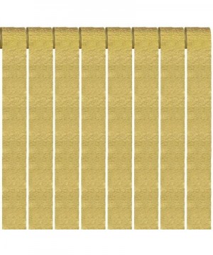 Gold Party Streamers Crepe Paper Streamers Decorations 1.77in Wide 82ft Long 12 Rolls - Gold - CM1908K6A2U $6.88 Streamers