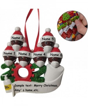 Personalized Name Christmas 2020 Ornament kit with Face Cover Mask- Quarantine Survivor Family Hanging Ornament Creative Gift...