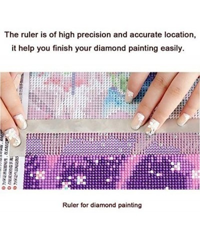 5D Diamond Painting Kit Ruler- Stainless Steel Ruler with 800 Blank Grids Must Have for Diamond Painting Round Full Drill & P...