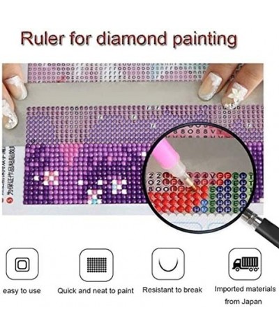 5D Diamond Painting Kit Ruler- Stainless Steel Ruler with 800 Blank Grids Must Have for Diamond Painting Round Full Drill & P...
