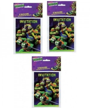 TMNT Teenage Mutant Ninja Turtles Party Invitations - 24 Guests - CE11HDGODFT $8.18 Invitations